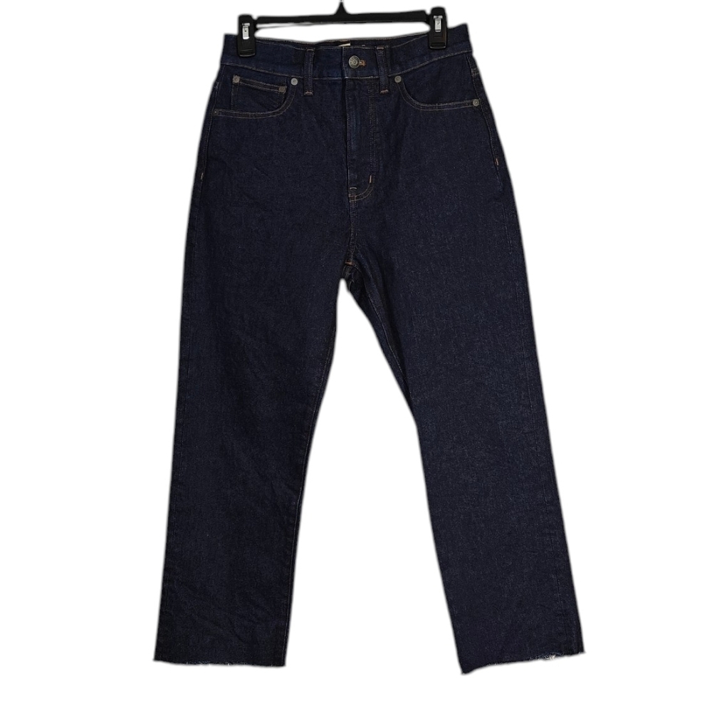MADEWELL High-Rise The '90s Straight Jean in Norman Wash Size 27